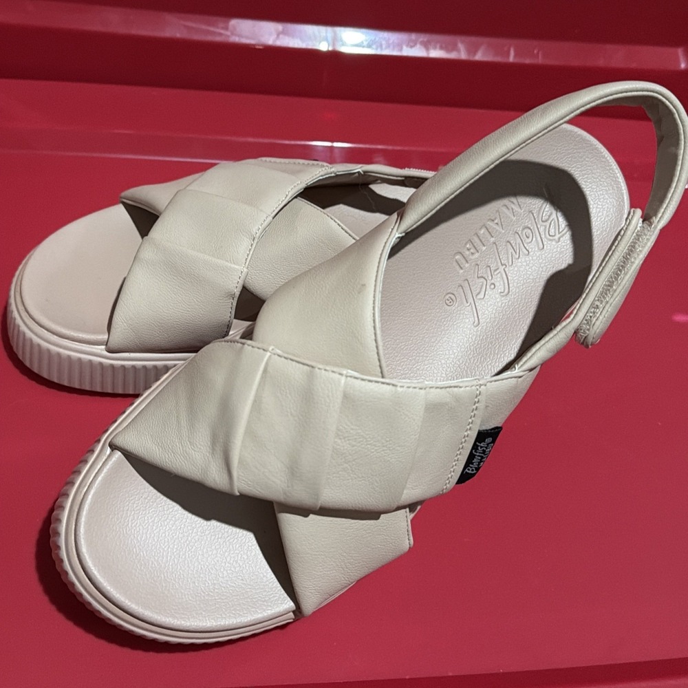 Blowfish Malibu Platform Women's Sandals Maple Sugar Blush Sz 8.5 Soft